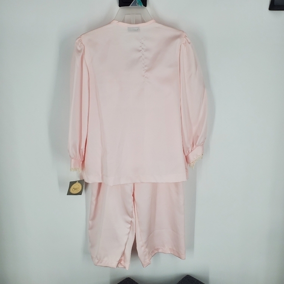 Christian Dior Vintage 100% Polyester Youth Pajama Set Size 6 Pink NWT - Picture 8 of 9
